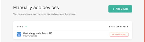 CircleLoop - Desktop - Settings - Devices - Device Status