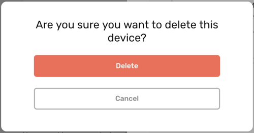 CircleLoop - Desktop - Settings -Devices - Device Details - Delete This Device - Confirm