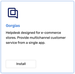 Gorgias - Integration - Install