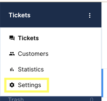 Gorgias - Select Ticket-Settings