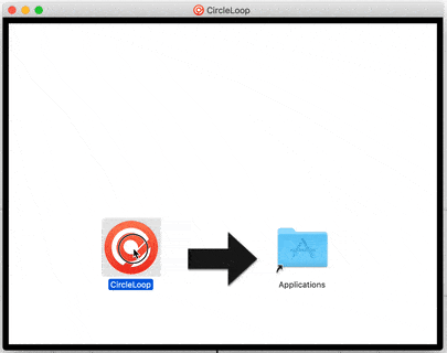 Mac CircleLoop Drag to Applications Folder-1