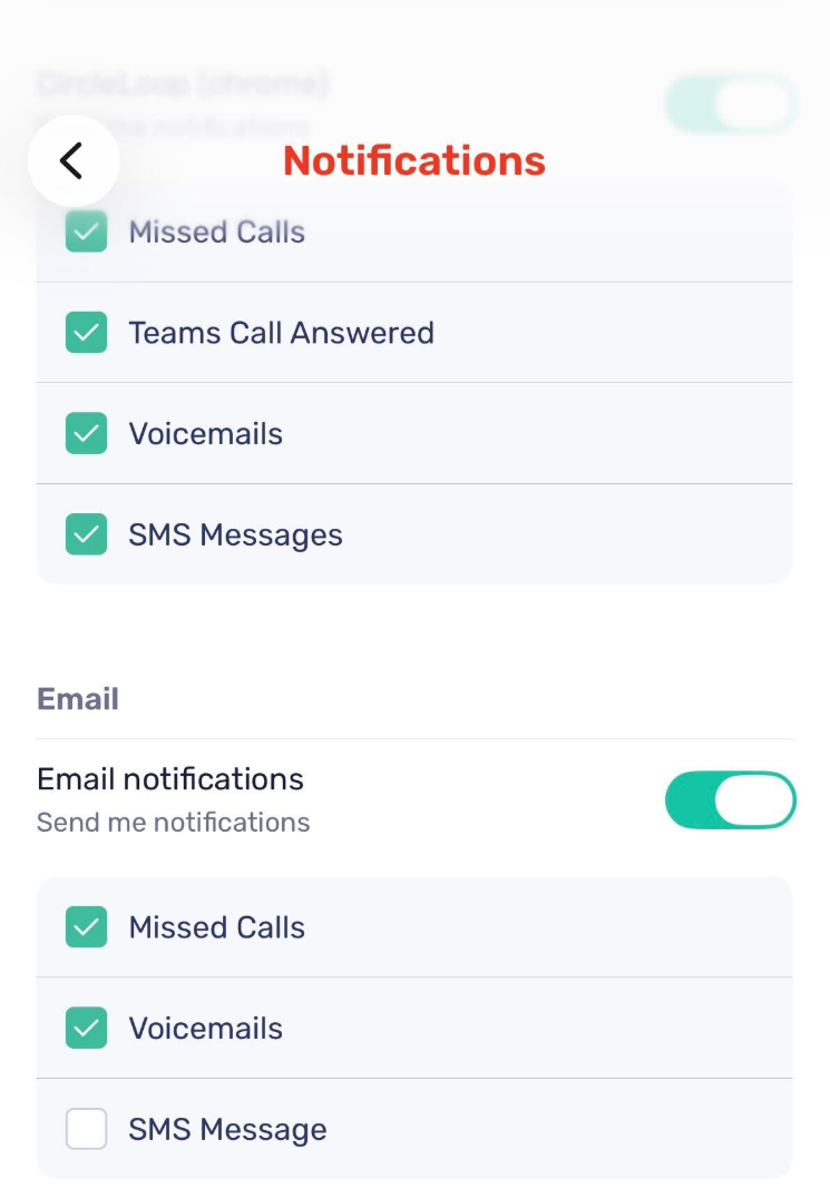 Manage your notifications