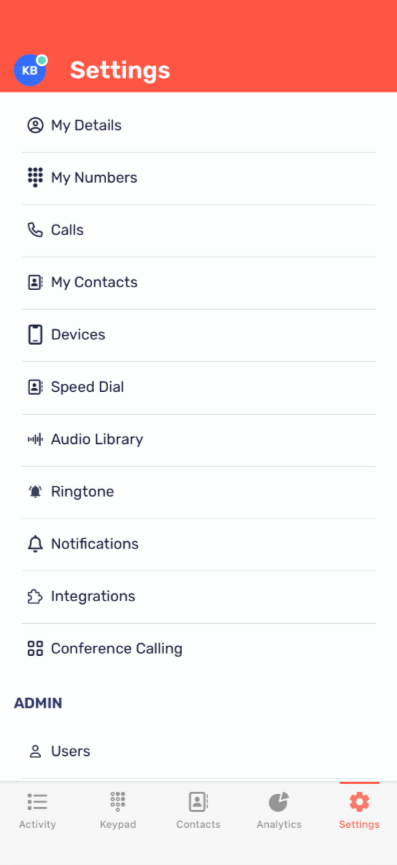 Select Number Choosing a number to call from