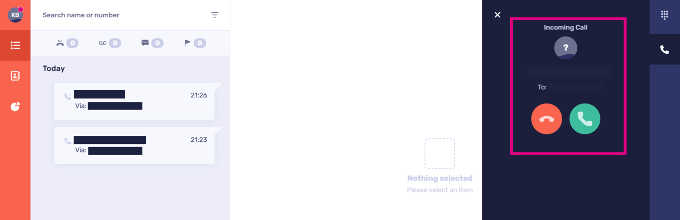Circleloop Features during a call