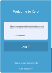 Sign in to Xero